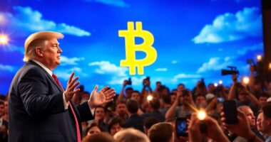 trump praises bitcoin s potential