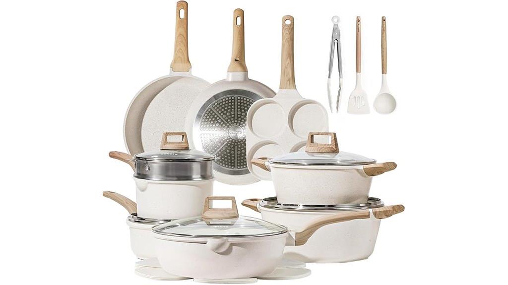 21 piece nonstick cookware