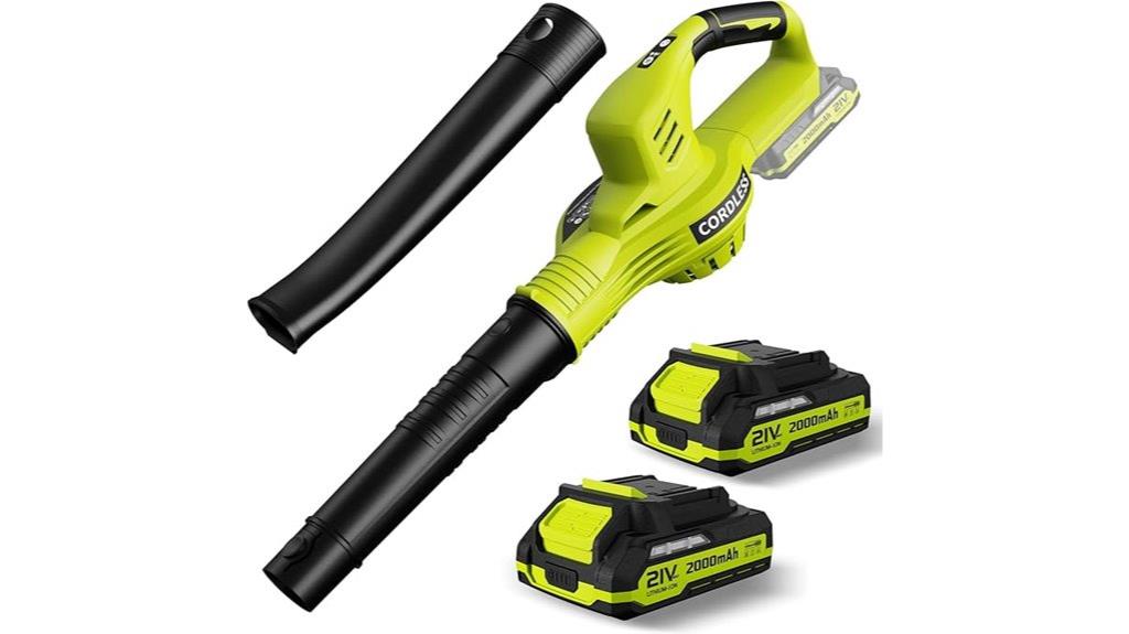 21v cordless leaf blower kit