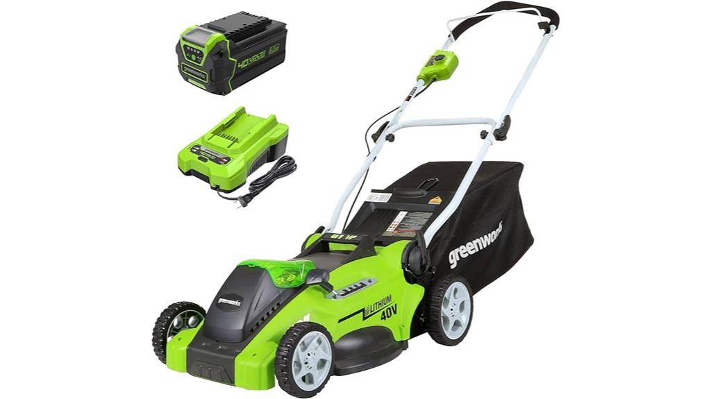 40v 16 inch cordless mower