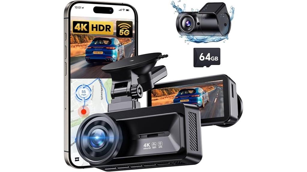4k dash cam night vision