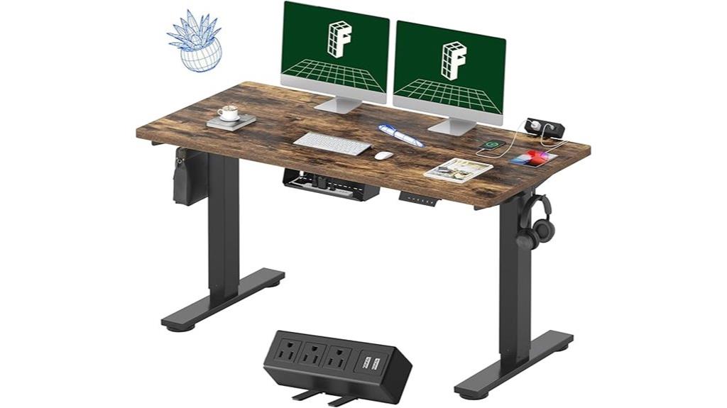 adjustable desk with clamp