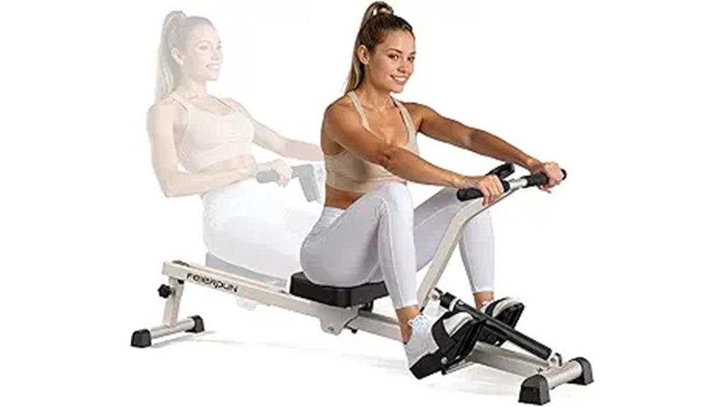 adjustable foldable rowing machine