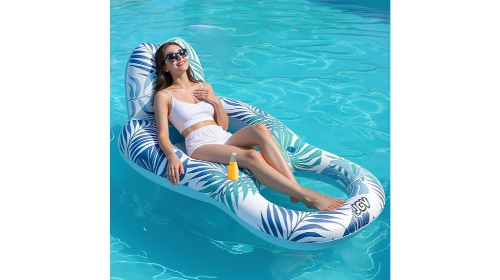 adult pool float with drink holder