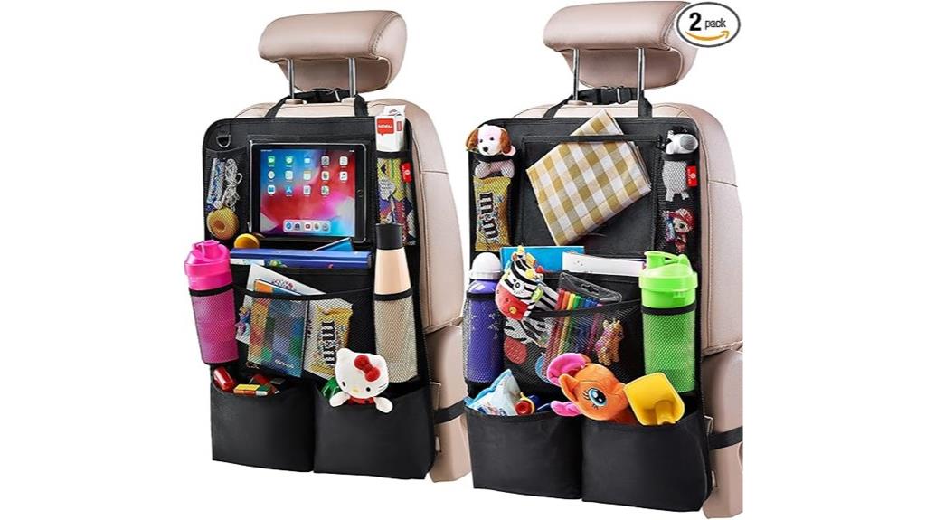 backseat organizer with tablets