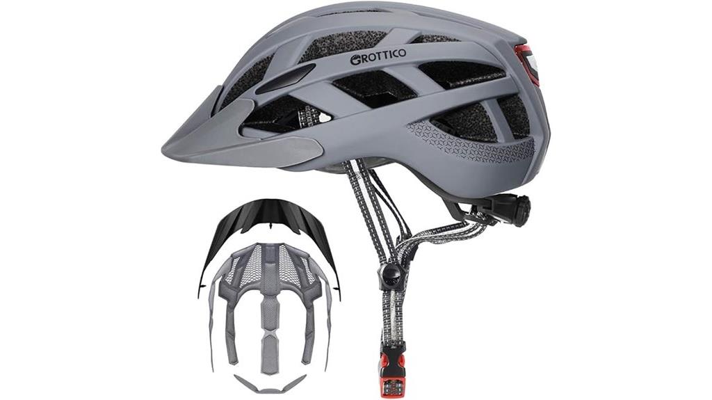 bike helmet with accessories