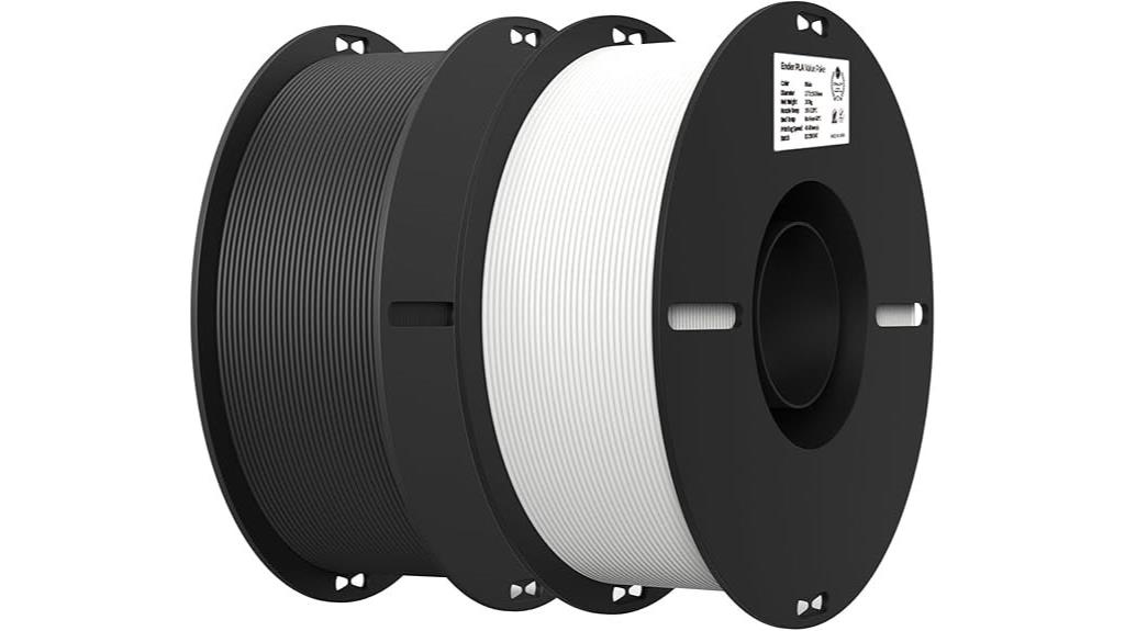 black and white filament bundle