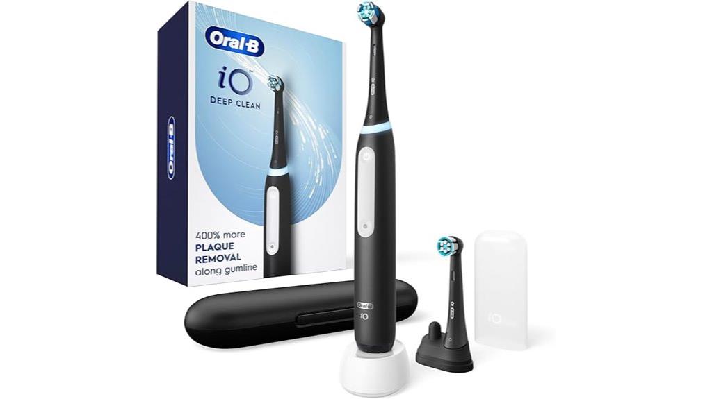 black rechargeable electric toothbrush