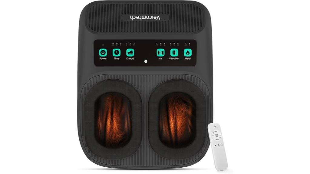 black shiatsu foot massager