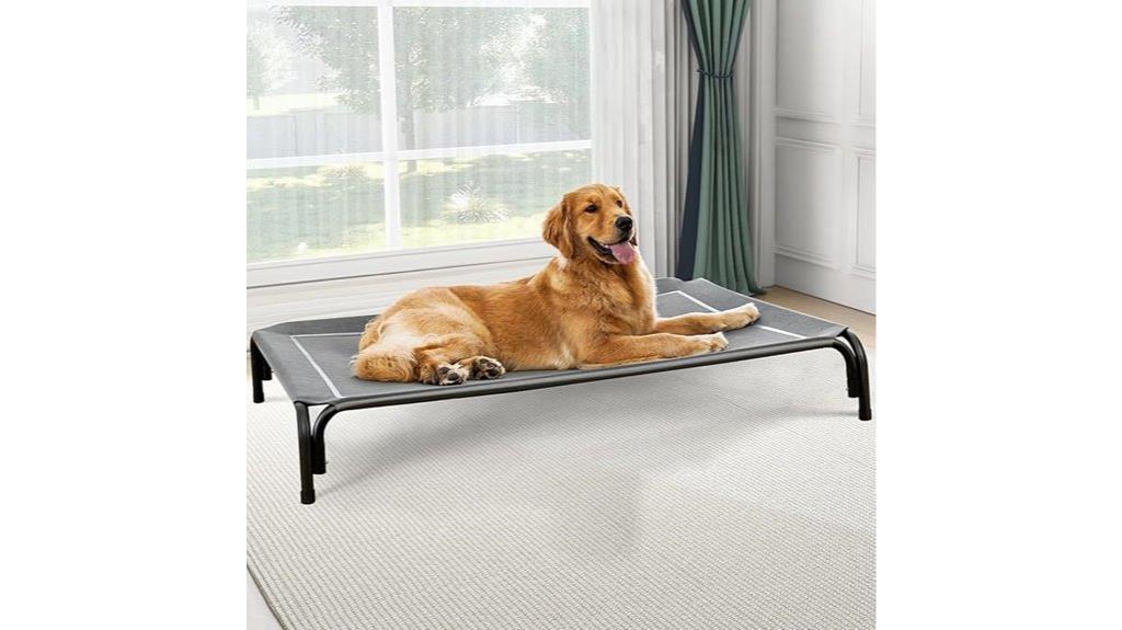 breathable elevated dog bed