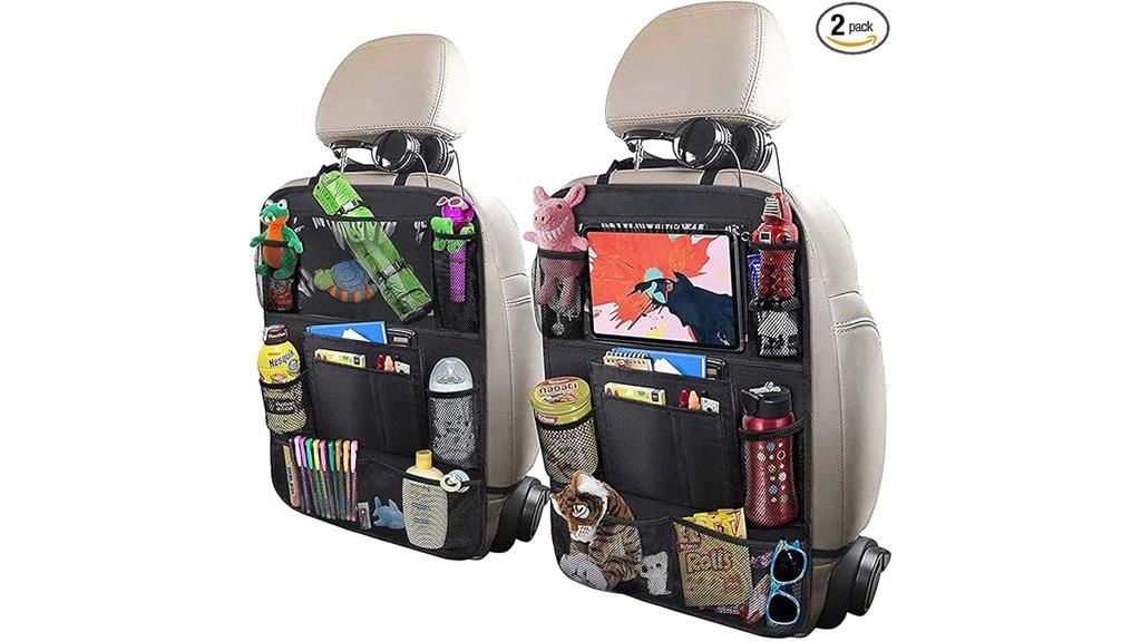 car organizer with multiple pockets