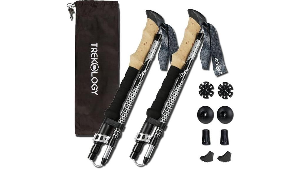 collapsible trekking poles