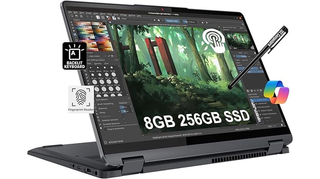 convertible touchscreen laptop with i3