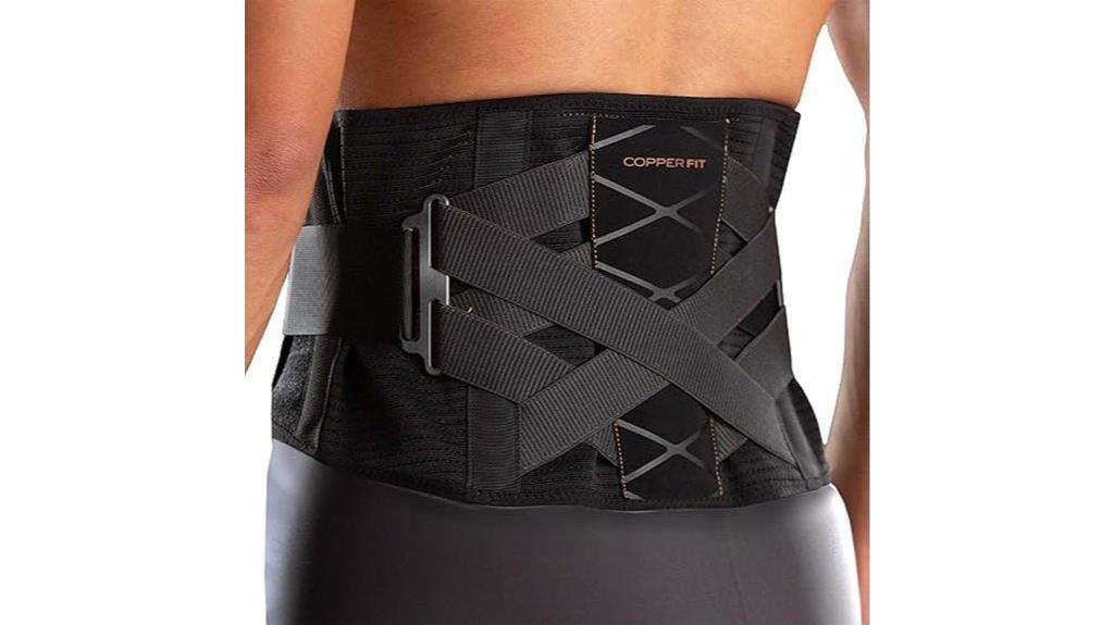 copper back support brace