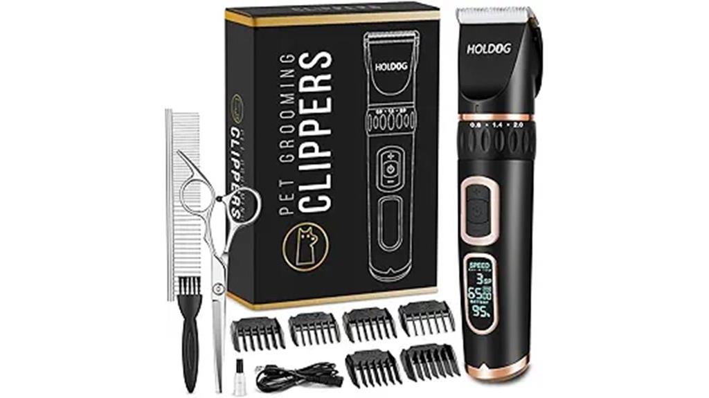 cordless 3 speed dog clippers