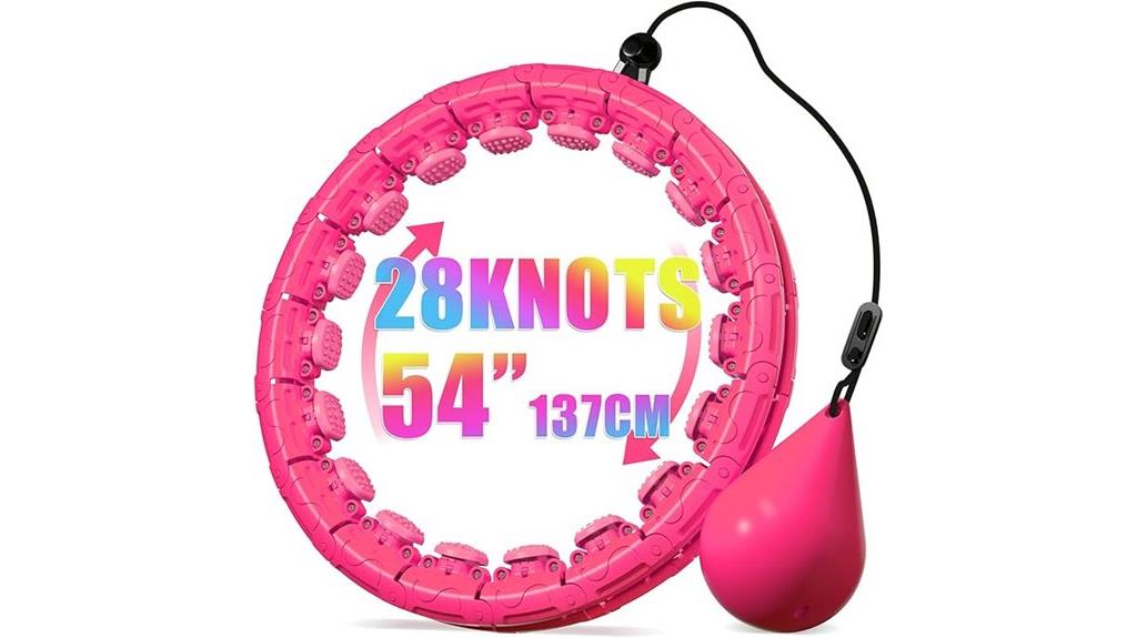 detachable weighted hula hoop