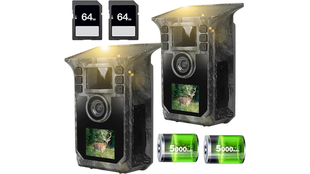 dual 4k solar cameras