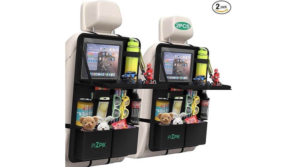 dual car seat storage