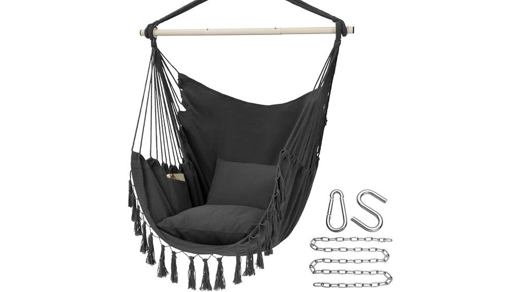 durable cotton hammock swing