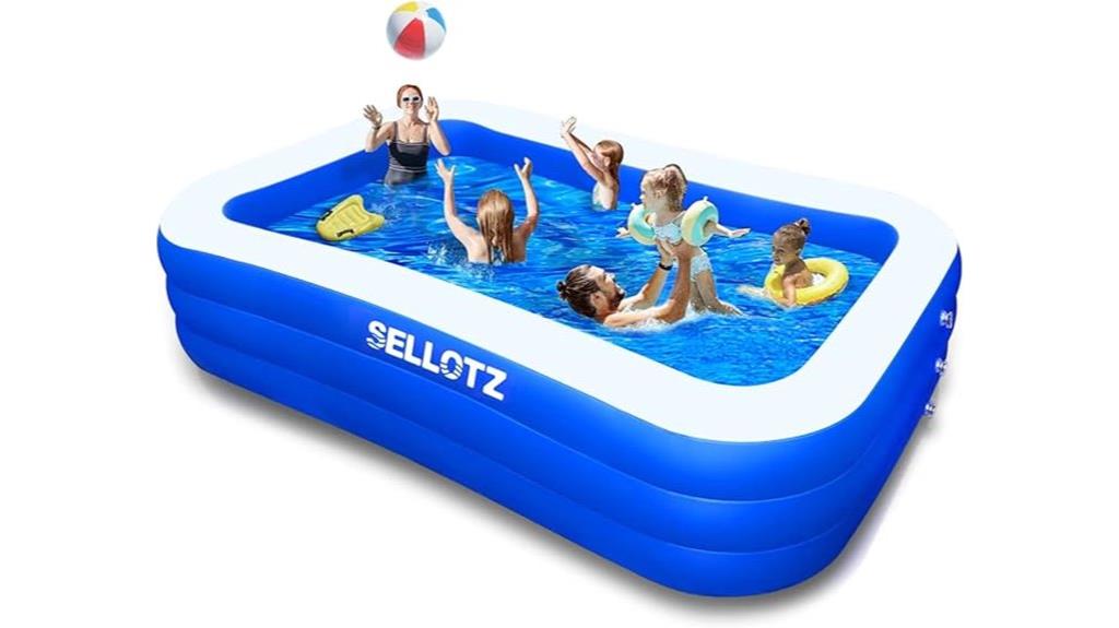 family friendly inflatable swimming pool