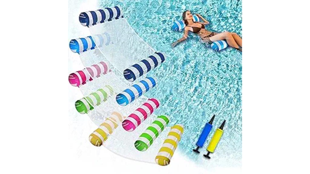 five large pool floats