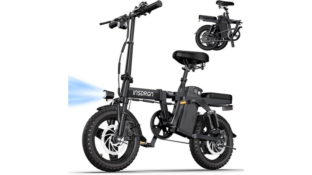 folding 14 inch electric bike