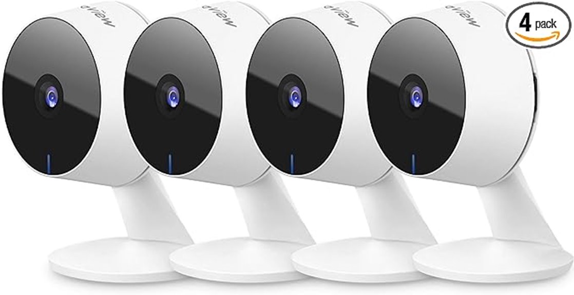 four camera wi fi security
