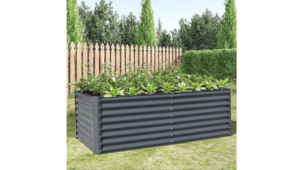 galvanized 6x3x2ft bed