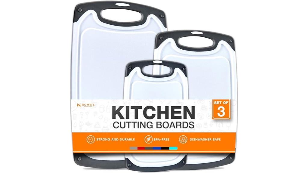 gray bpa free reversible cutting boards