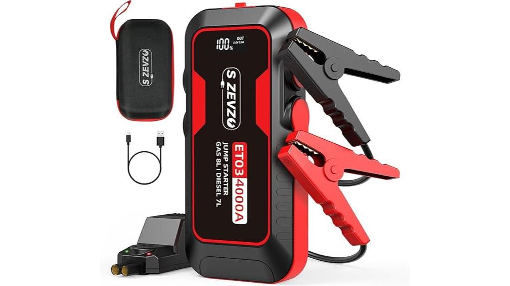 high amp car jump starter