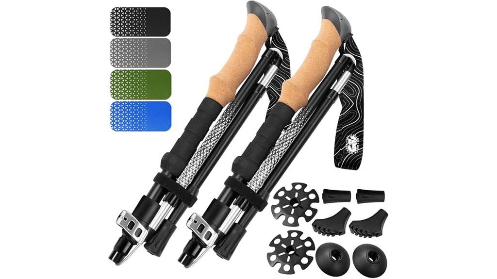 high quality foldable hiking poles