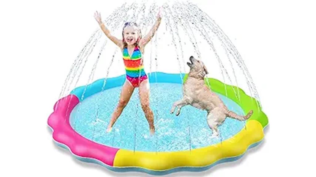kids splash play mat