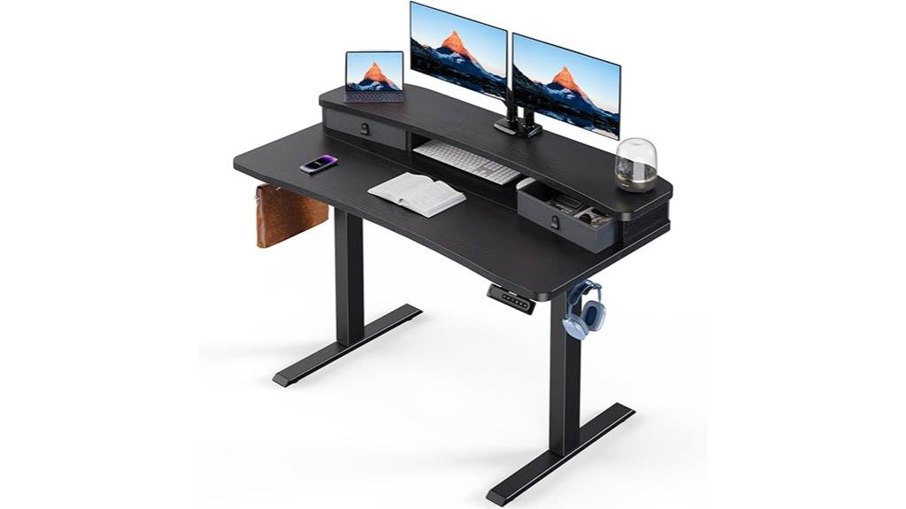 large electric standing desk