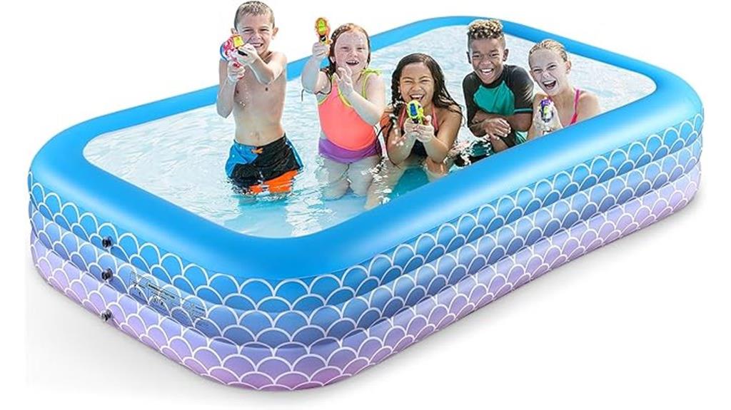 large family inflatable pool