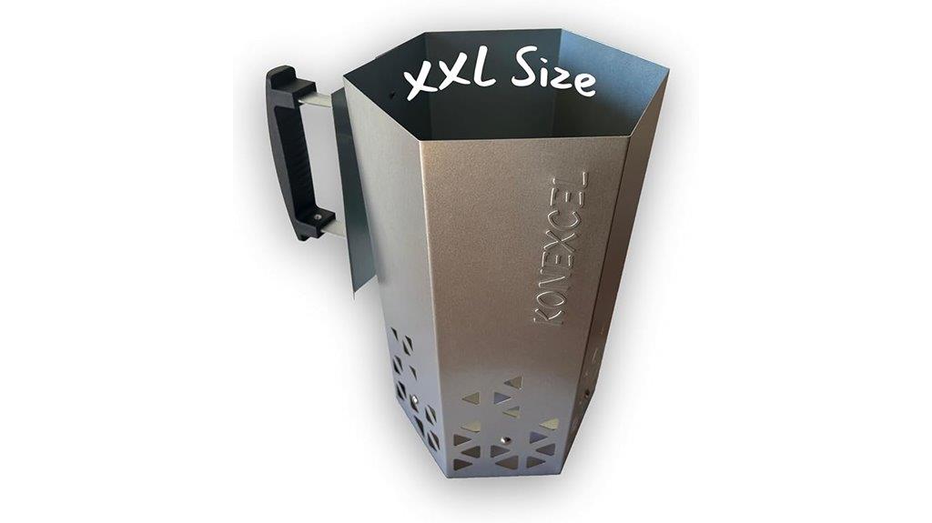 large heavy duty charcoal starter