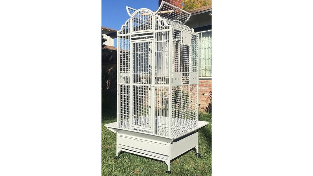large wrought iron cage