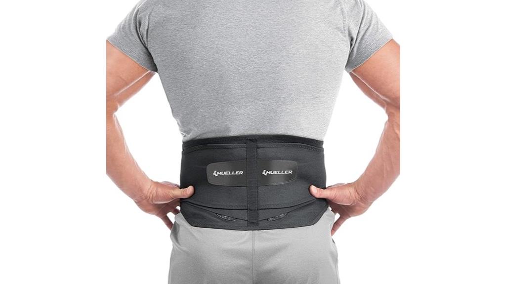 lumbar brace with pad