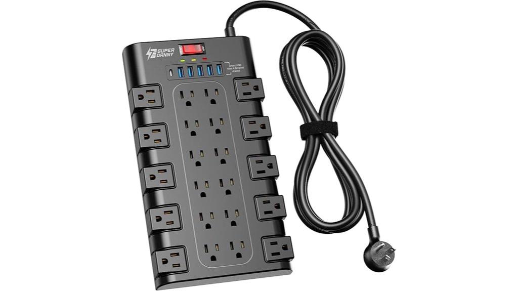 multiple outlets and usbs