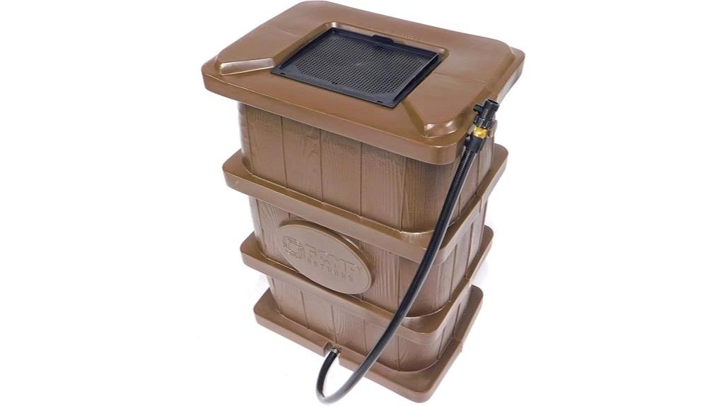 outdoor rainwater collection barrel