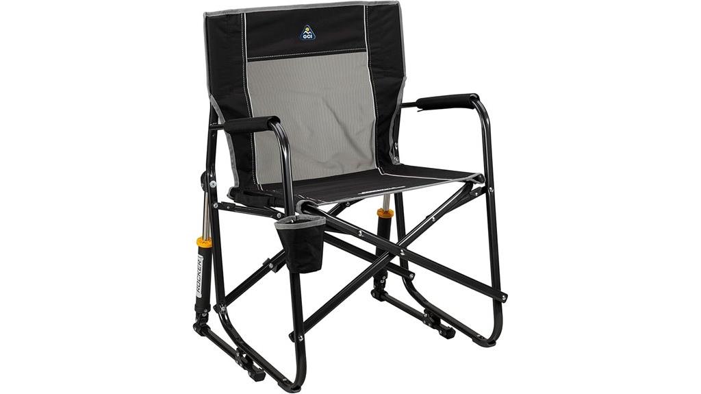 outdoor rocking chair beverage holder