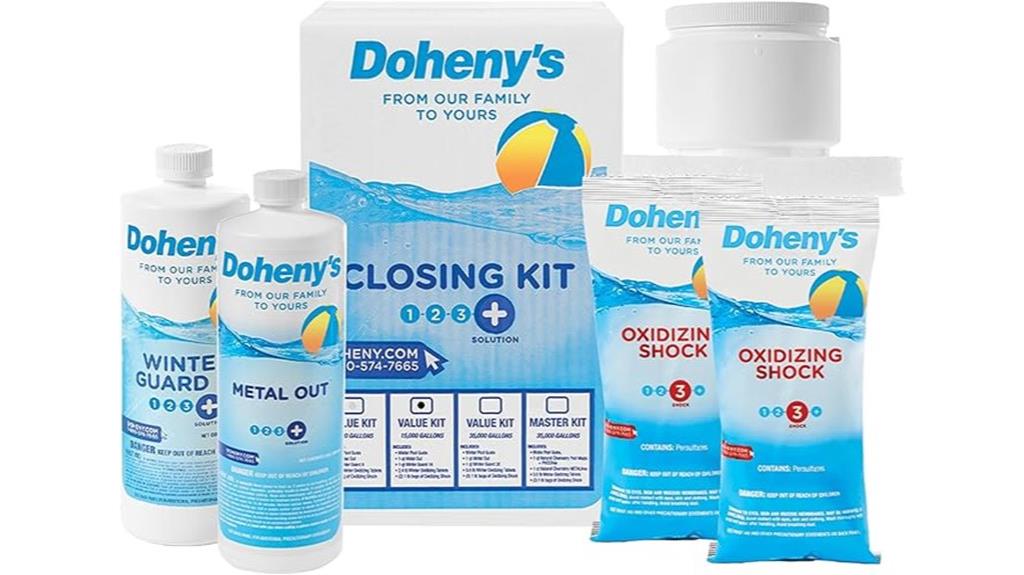 pool closing chemical kit
