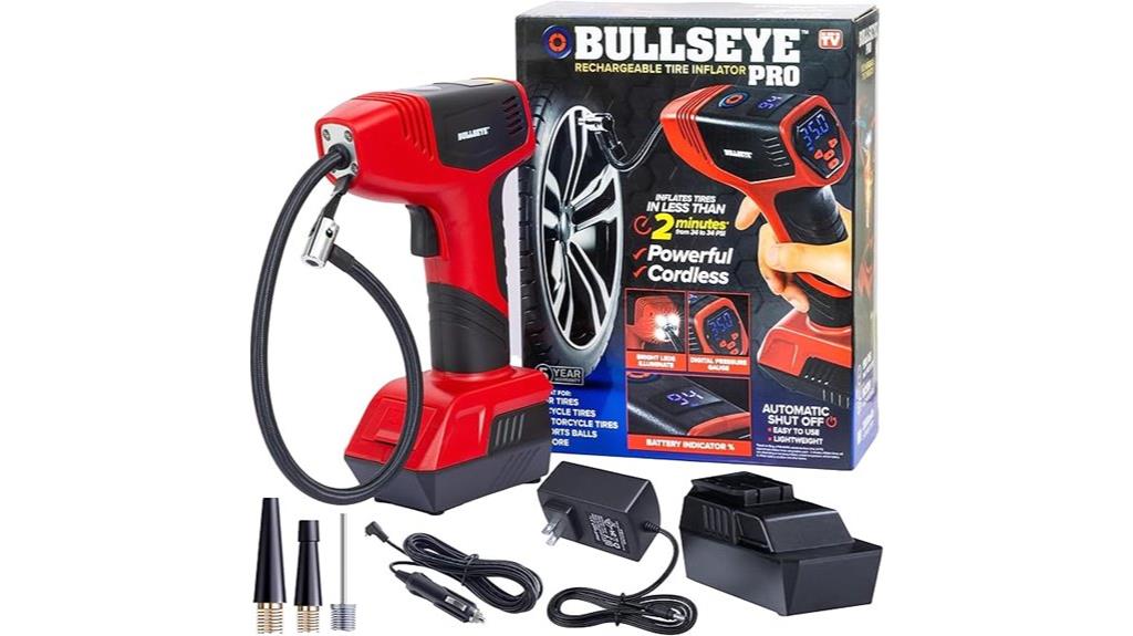 portable inflator with gauge