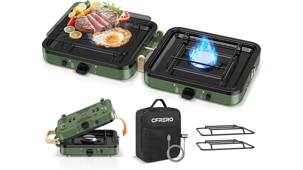portable two burner stove