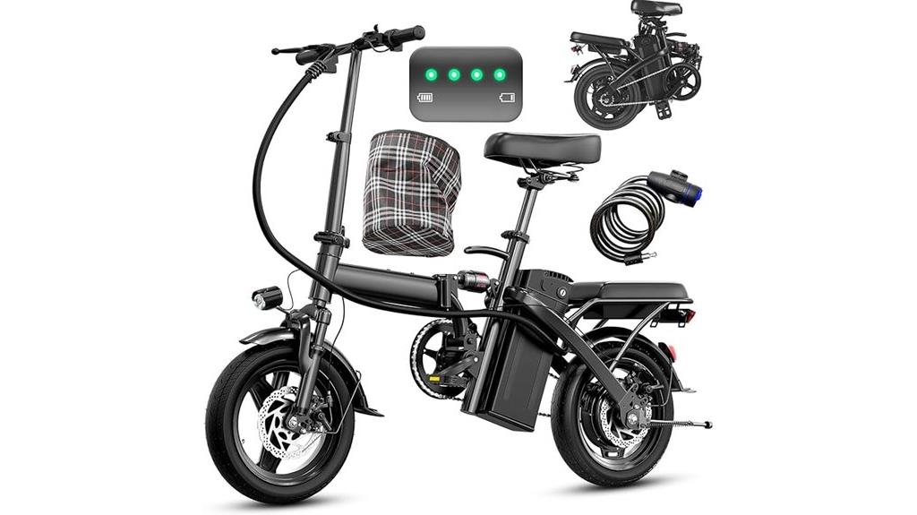 powerful folding electric bike