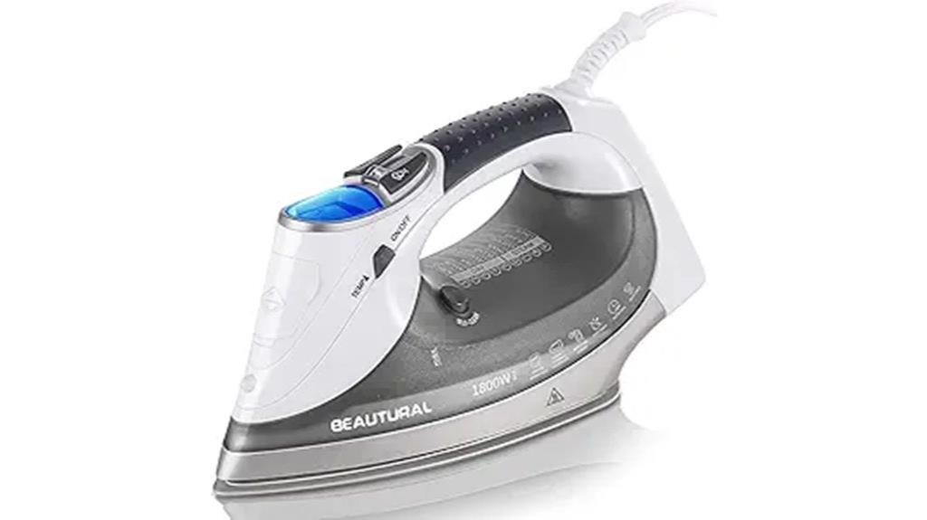 powerful steam iron features