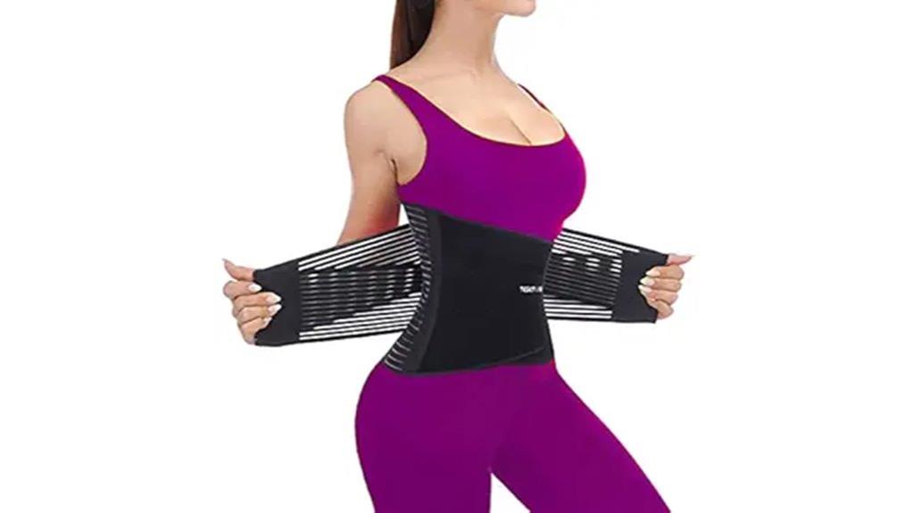 reinforced back support belt