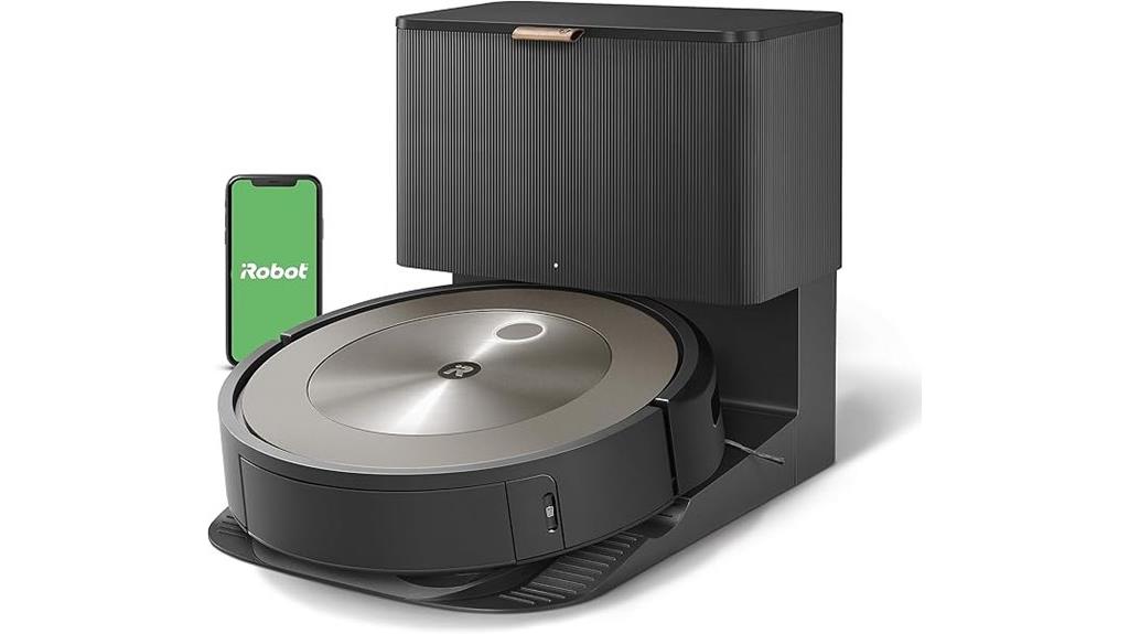 robotic vacuum with self emptying