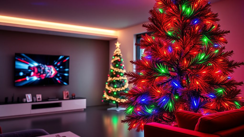 smart christmas tree features