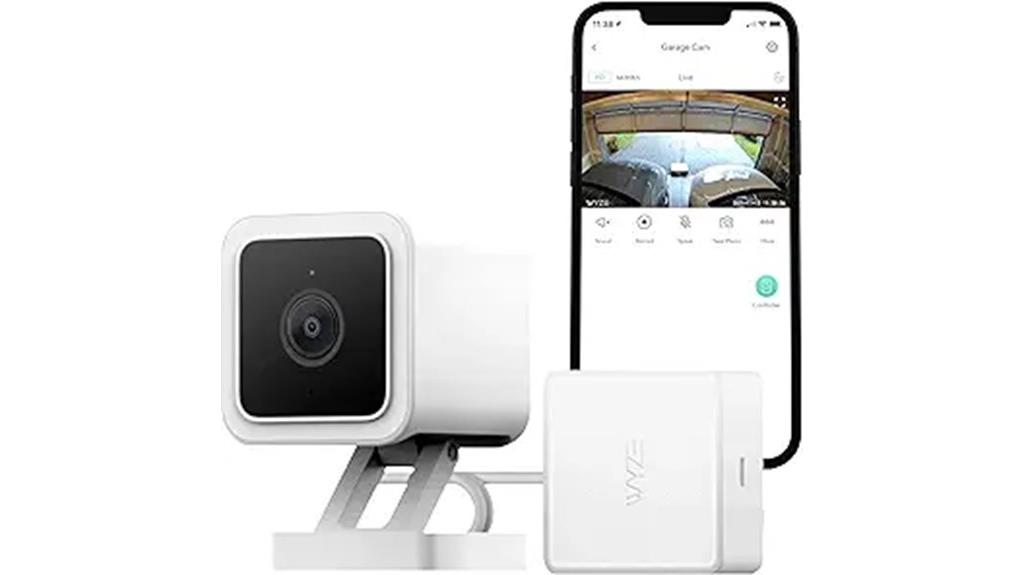 smart garage door with video