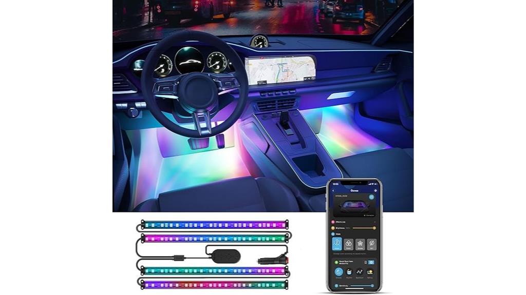 smart rgbic car lights